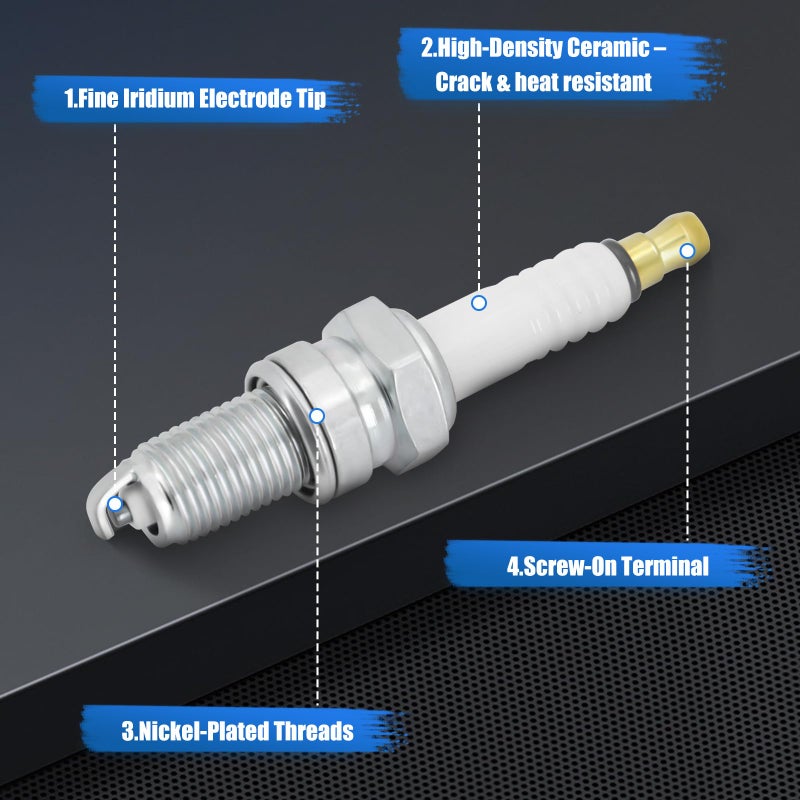 Swess Lgnition Coil for TRX300 TRX250 with 4929 DPR8EA9 Spark Plug for TRX250 TRX250EX 2001-2008 TRX 300 FourTrax 1988-2000 - Image 4